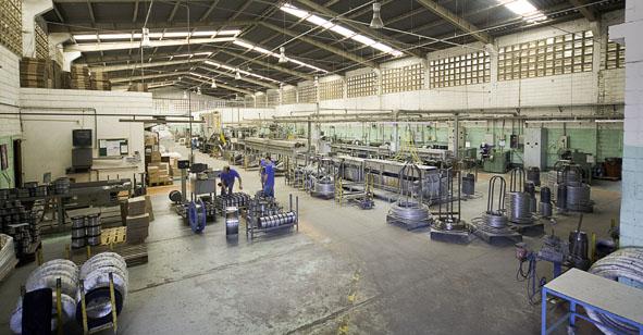 Fotos das instalações da fábrica